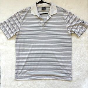 Nike Golf Polo Shirt in black and white with Dri-Fit technology